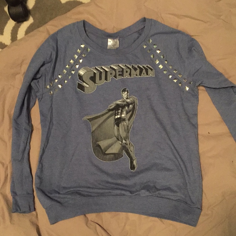 Light blue DC comics sweatshirt